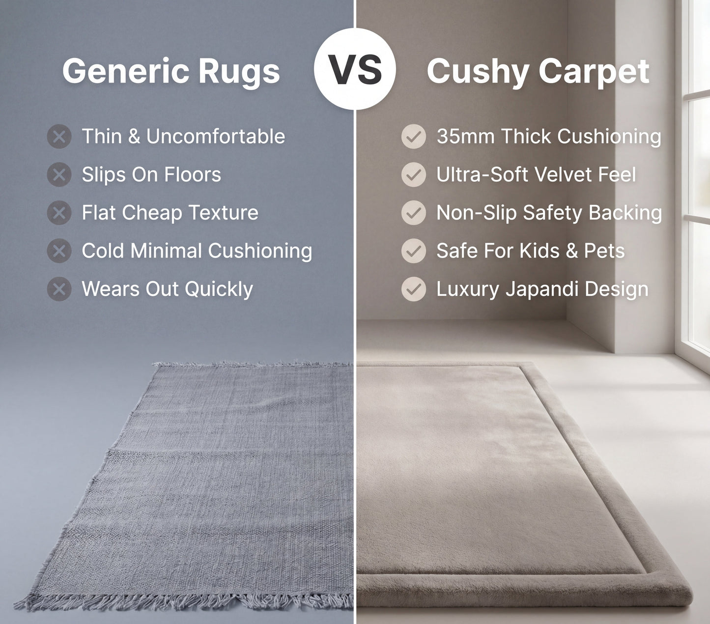 Cushy Carpet - Soft Touch Tatami Carpet