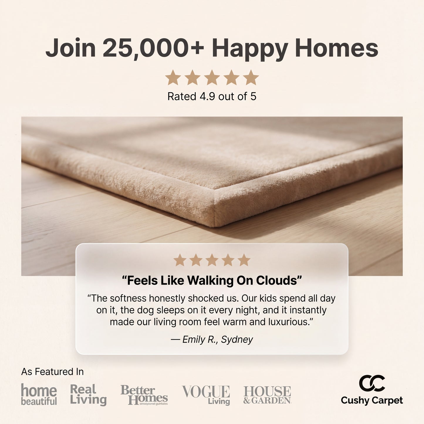Cushy Carpet - Soft Touch Tatami Carpet